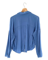 Camisa crop manga larga