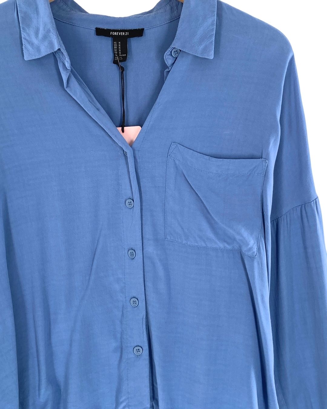 Camisa crop manga larga