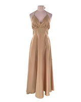 Vestido satinado anudado