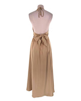 Vestido satinado anudado