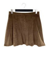 Falda mini en antelina