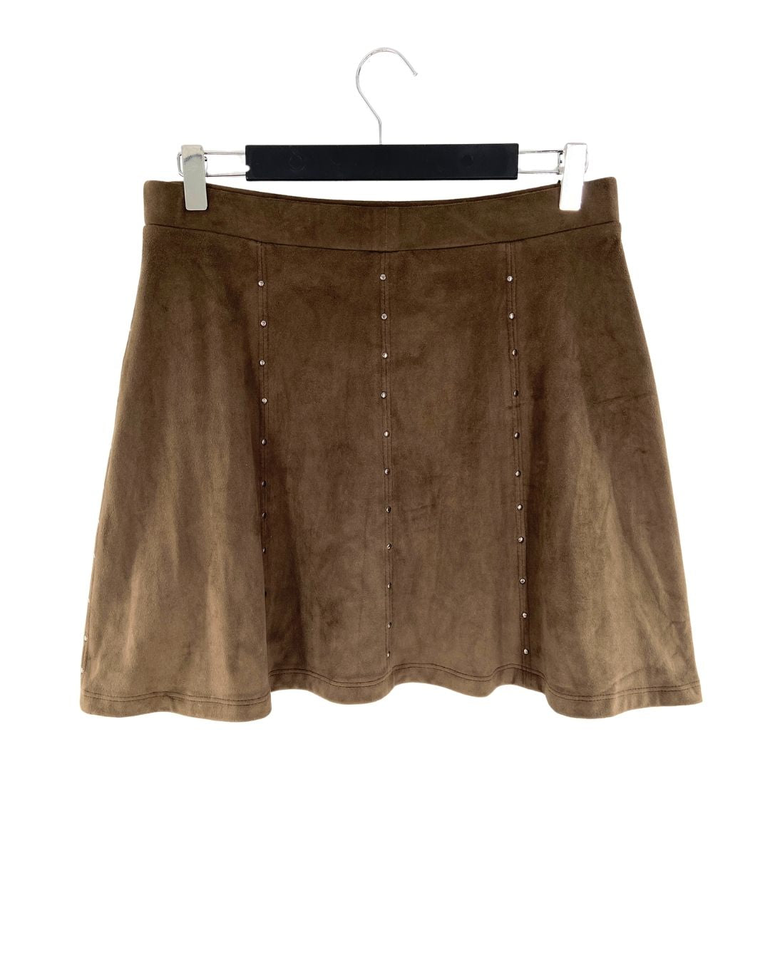 Falda mini en antelina