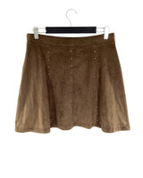 Falda mini en antelina