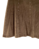 Falda mini en antelina