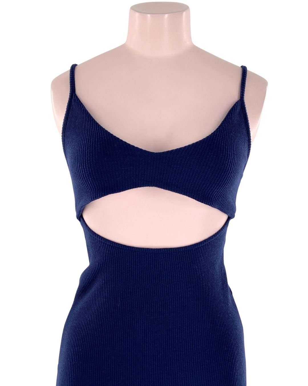 Vestido de tiras con textura