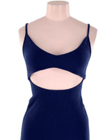 Vestido de tiras con textura
