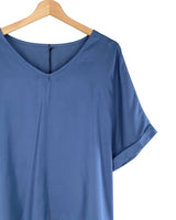 Blusa satinada amplia