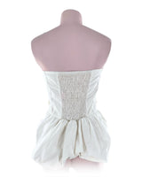 Blusa strapless encauchada