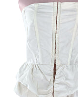 Blusa strapless encauchada