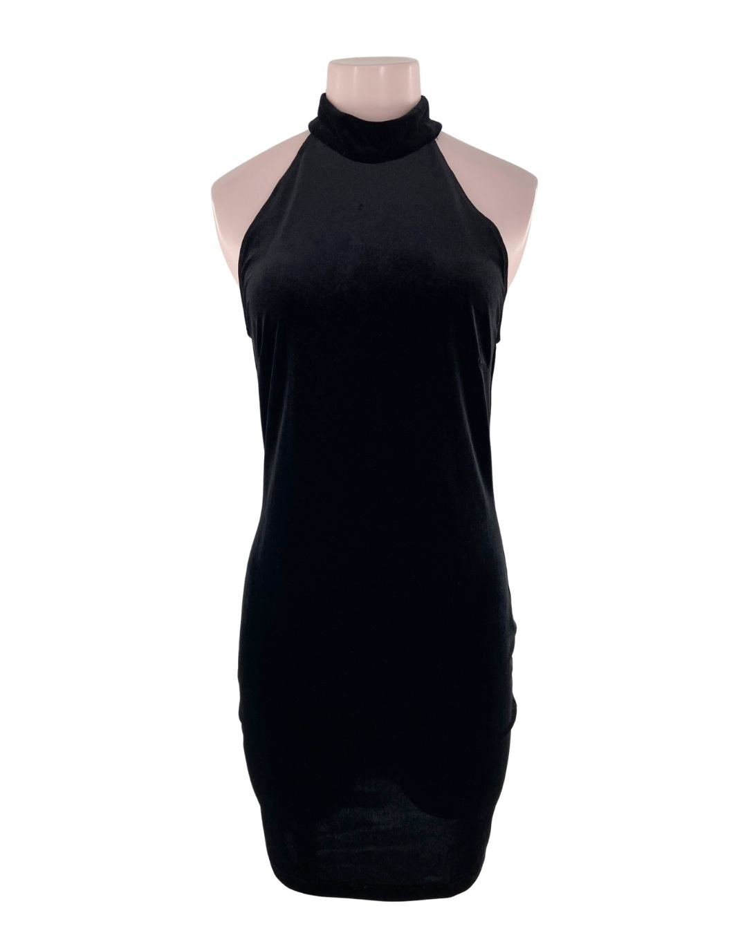 Vestido midi cuello halter