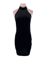 Vestido midi cuello halter
