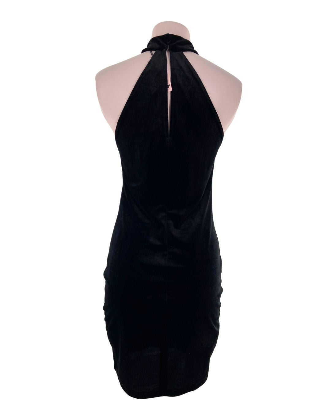 Vestido midi cuello halter