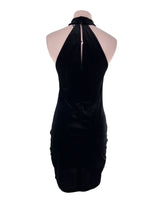 Vestido midi cuello halter