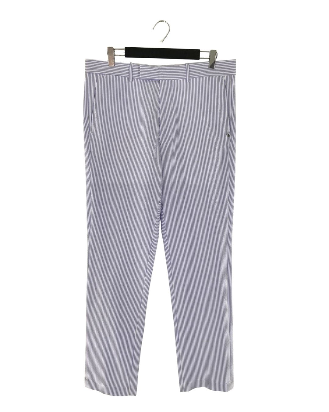 Pantalon a rayas con textura