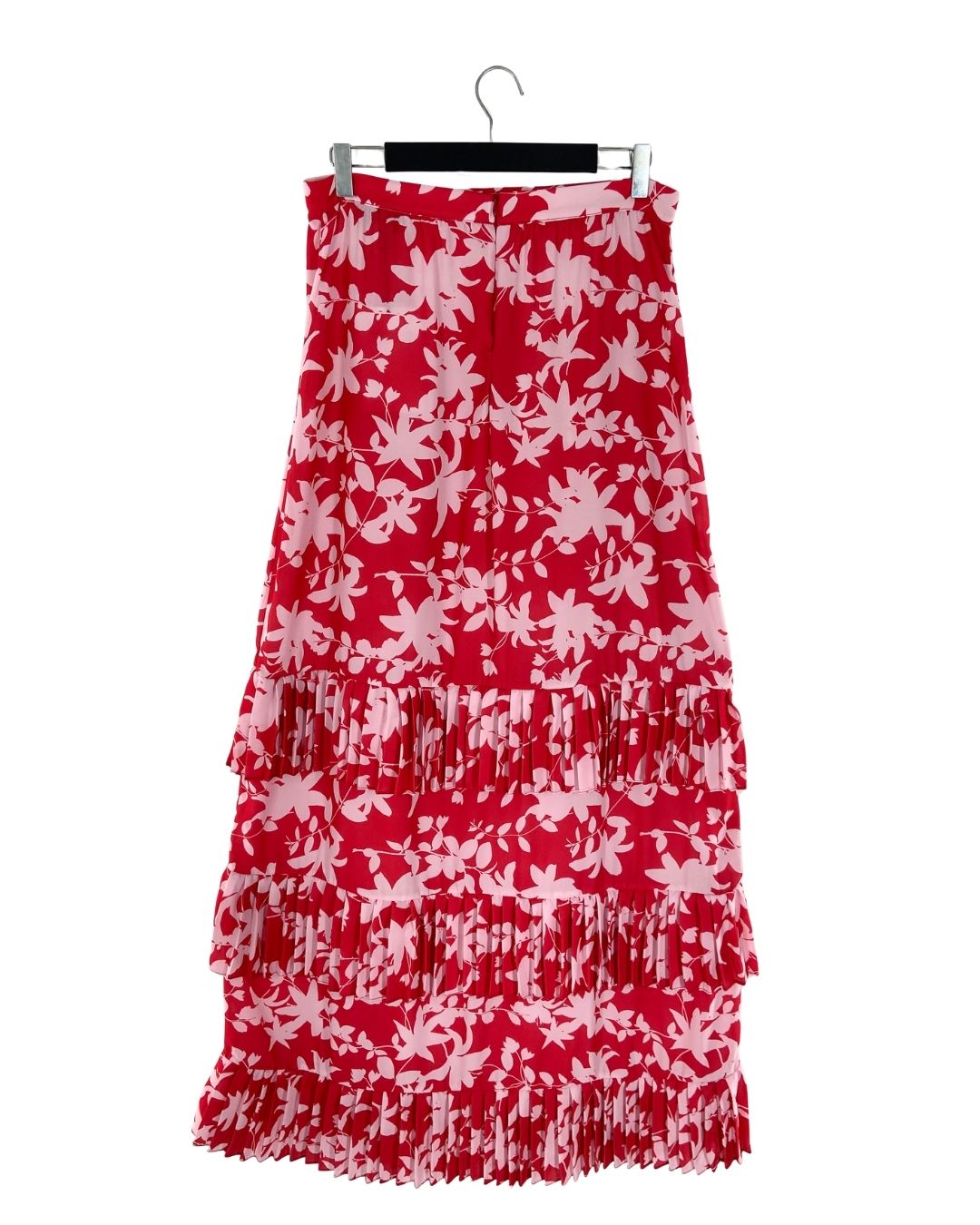 Maxi falda en capas plisadas