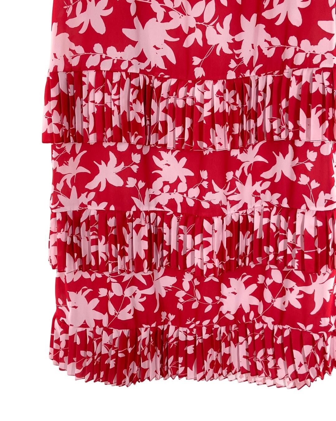Maxi falda en capas plisadas