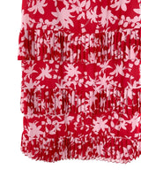 Maxi falda en capas plisadas