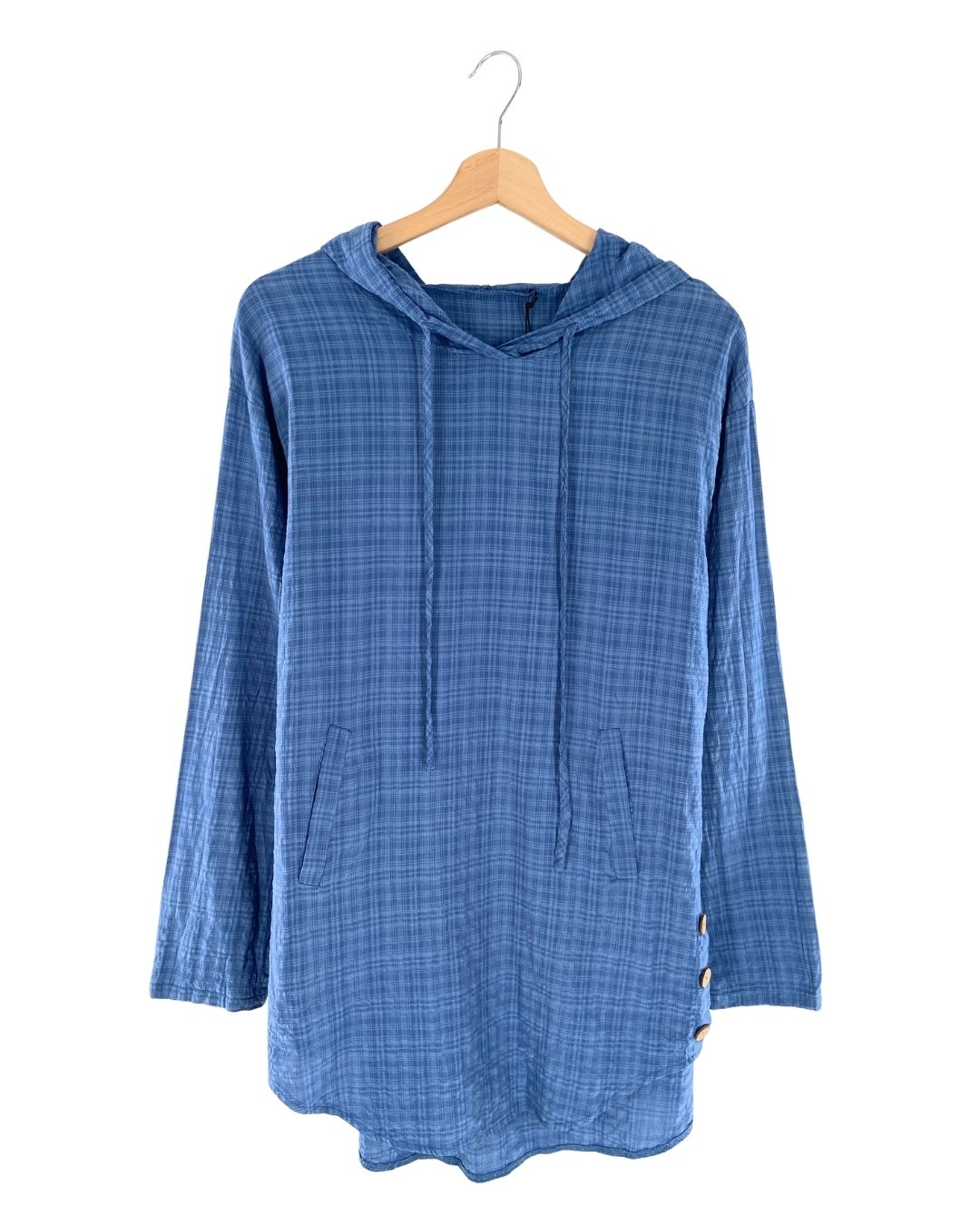 Blusa oversize  con capota