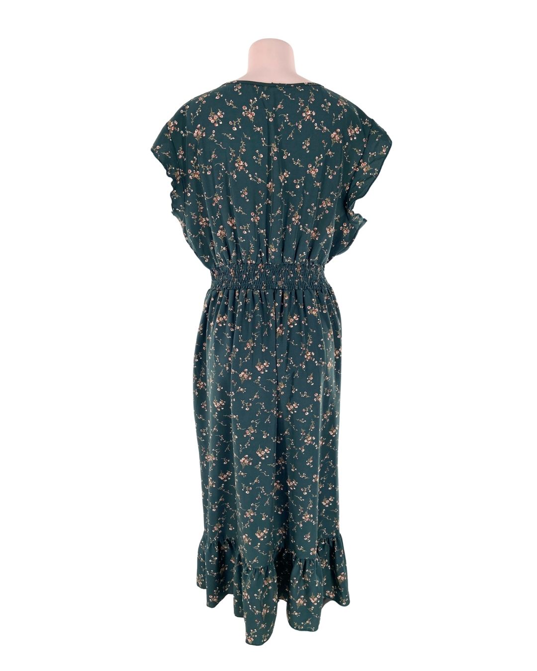 Vestido encauchado en cintura