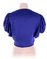 Blusa satinada manga princesa