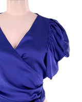 Blusa satinada manga princesa