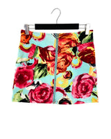 Falda stretch print flores