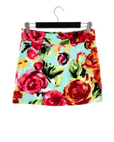 Falda stretch print flores