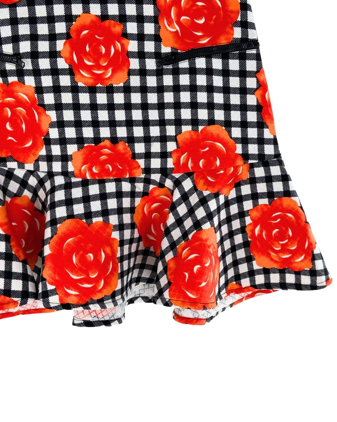 Falda mini con vuelo print