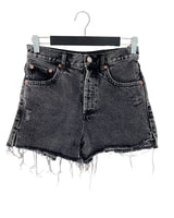 Short mini rigido abotonado