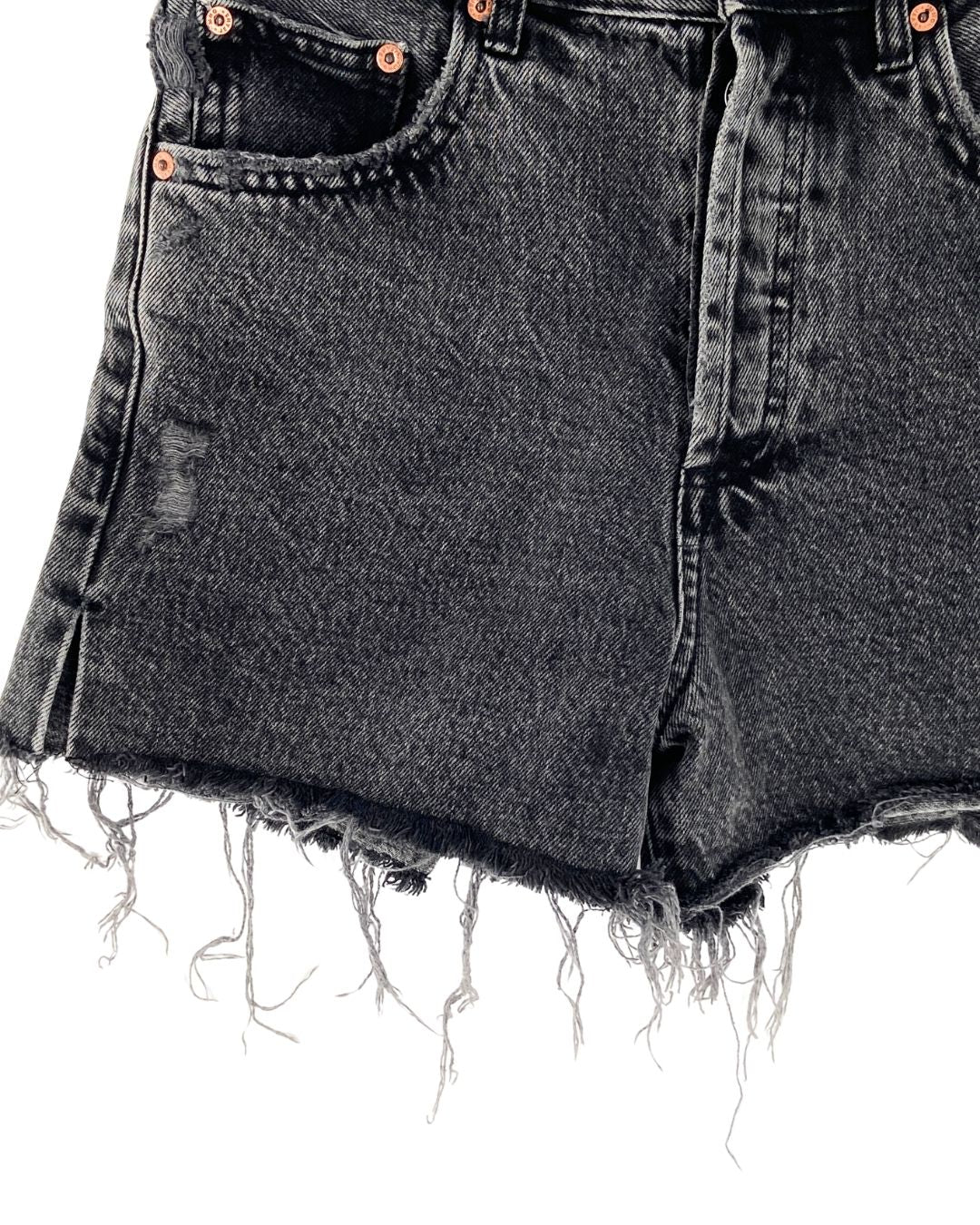 Short mini rigido abotonado