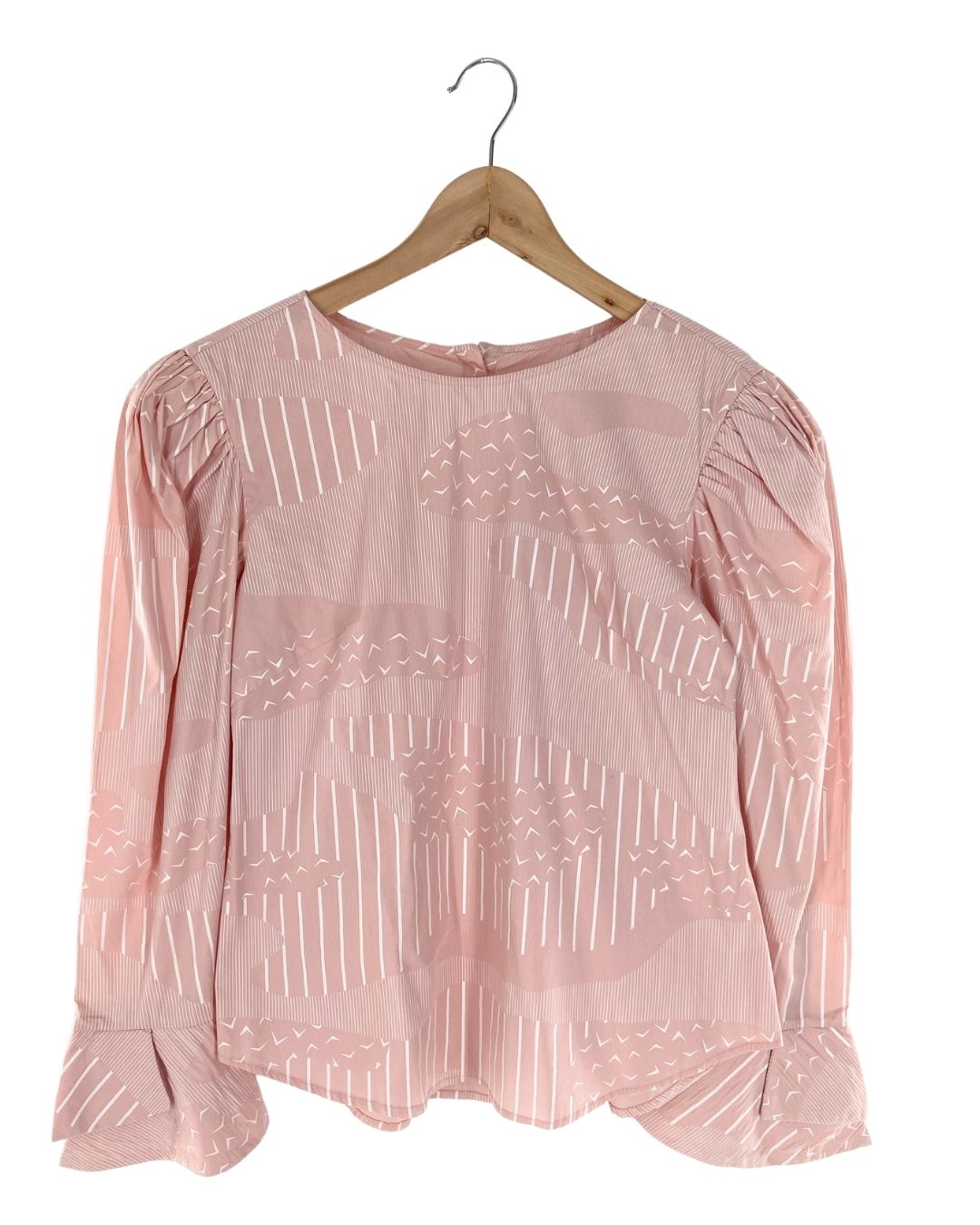 Blusa manga princesa con print