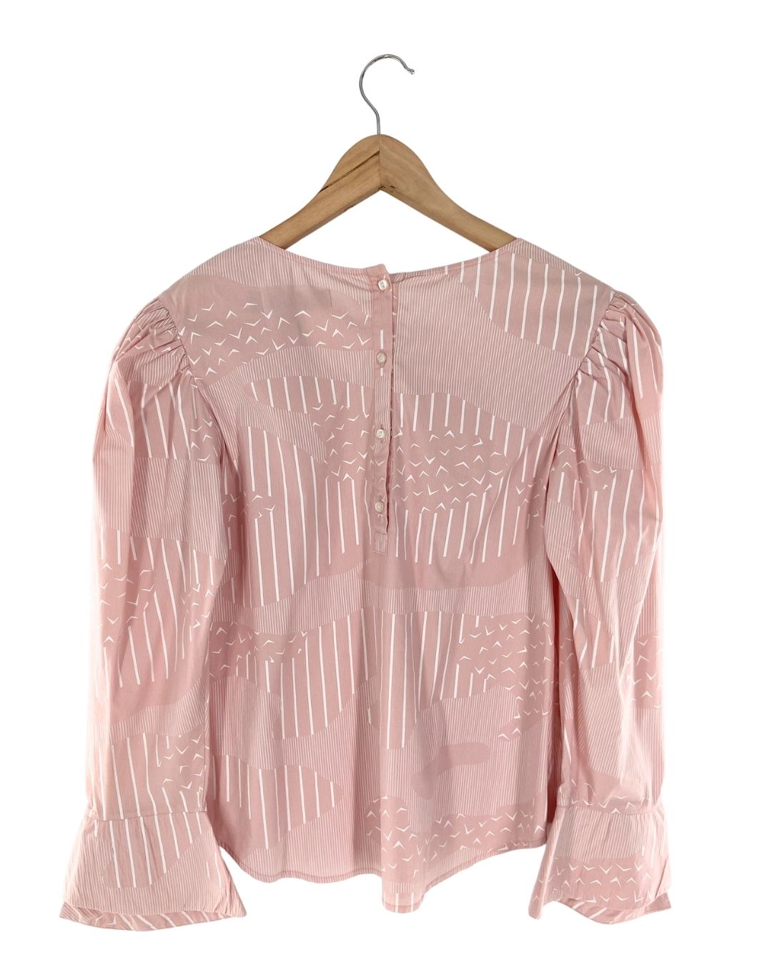 Blusa manga princesa con print