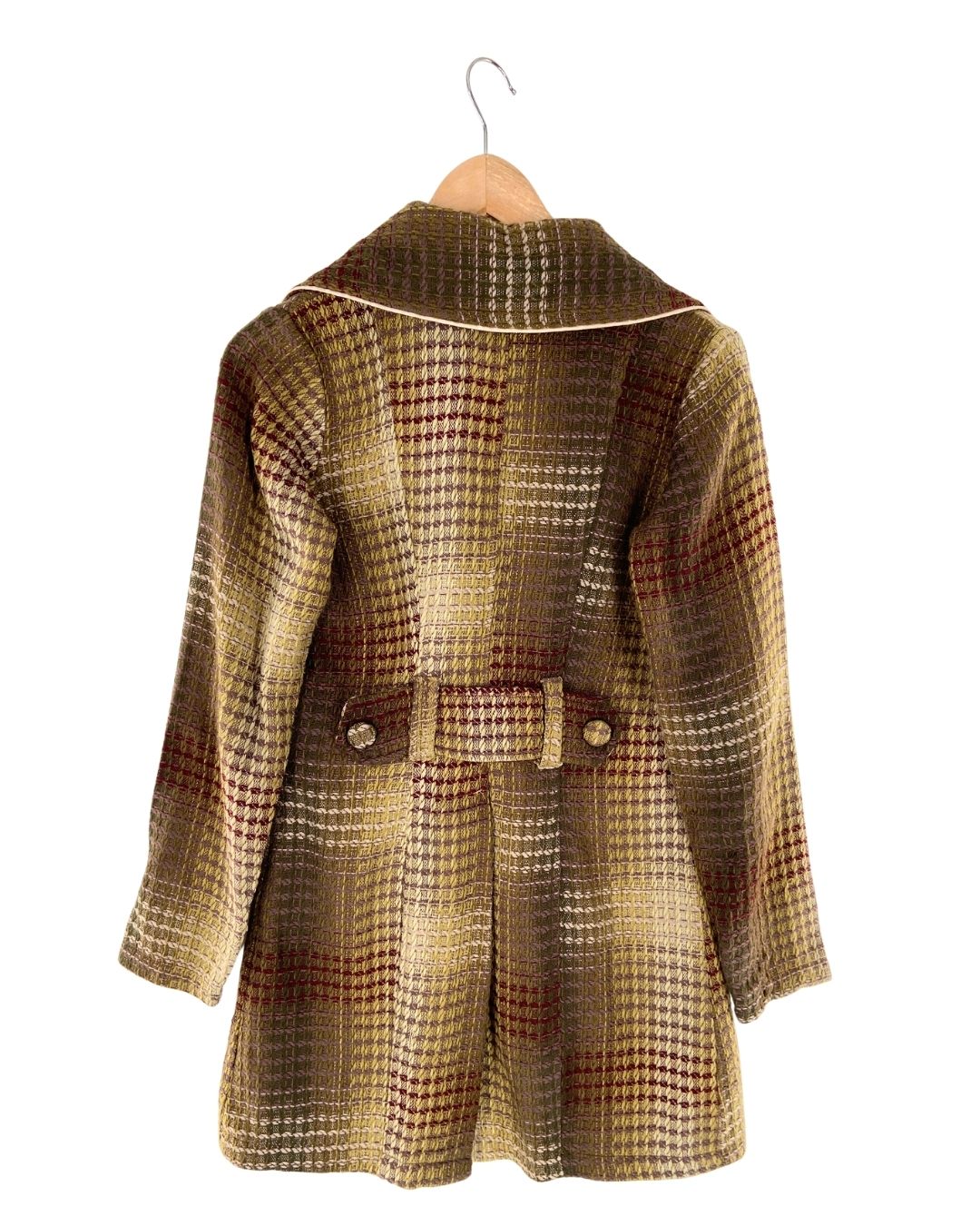 Chaqueta midi en tweed