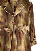 Chaqueta midi en tweed
