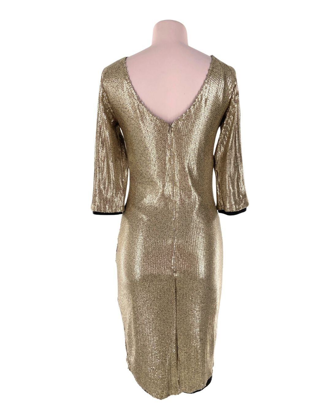 Vestido midi en lentejuelas