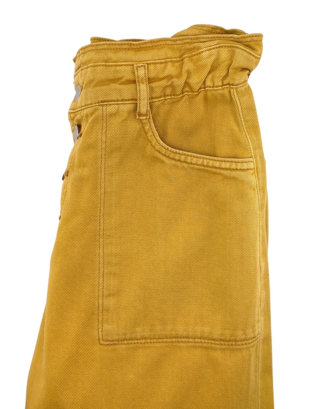 Jean rigido slouchy encauchado