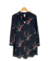 Vestido midi abotonado print