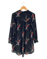 Vestido midi abotonado print