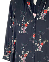 Vestido midi abotonado print