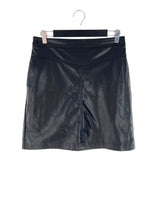 Falda midi efecto piel