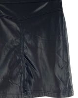 Falda midi efecto piel