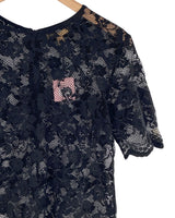 Blusa manga corta en blonda