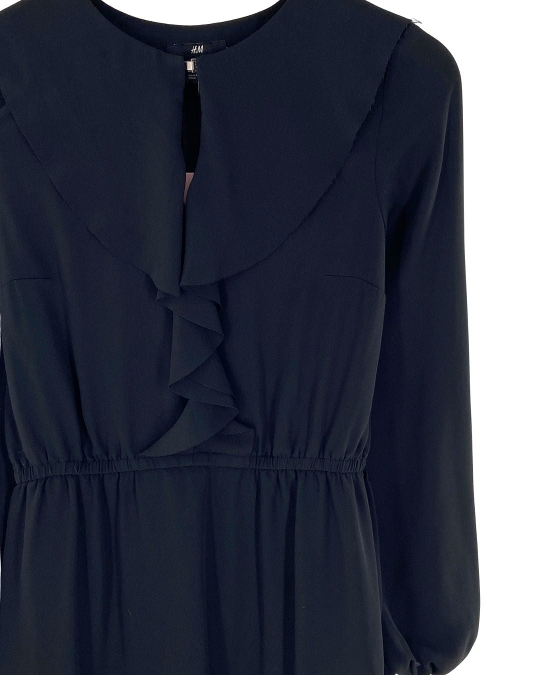 Vestido midi manga larga