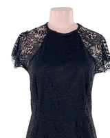 Vestido midi en blonda