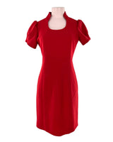 Vestido midi manga corta