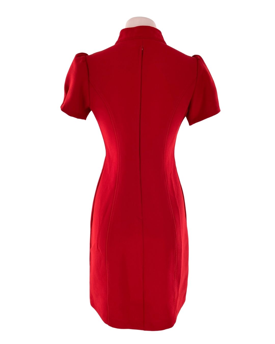 Vestido midi manga corta