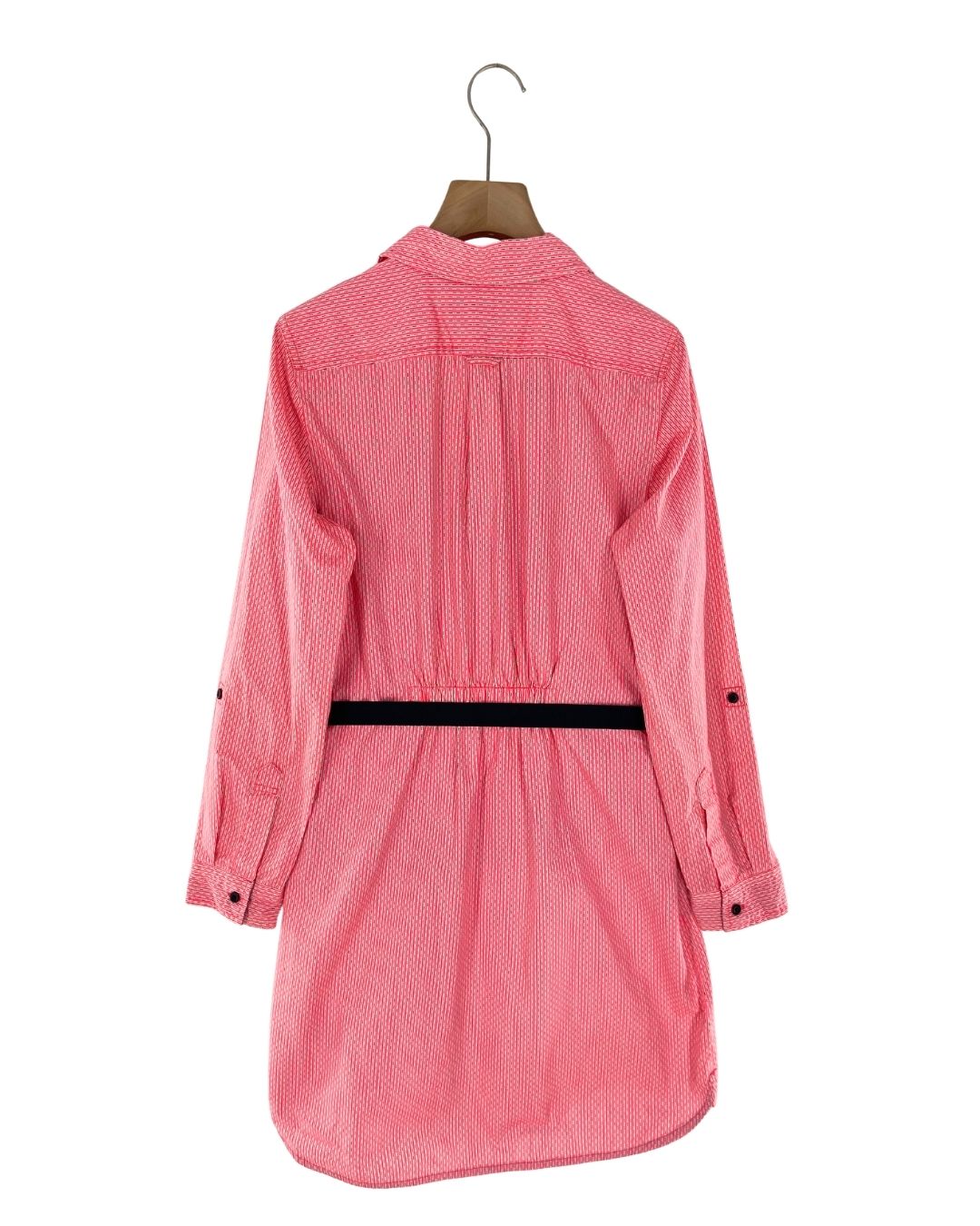 Vestido midi con mini print