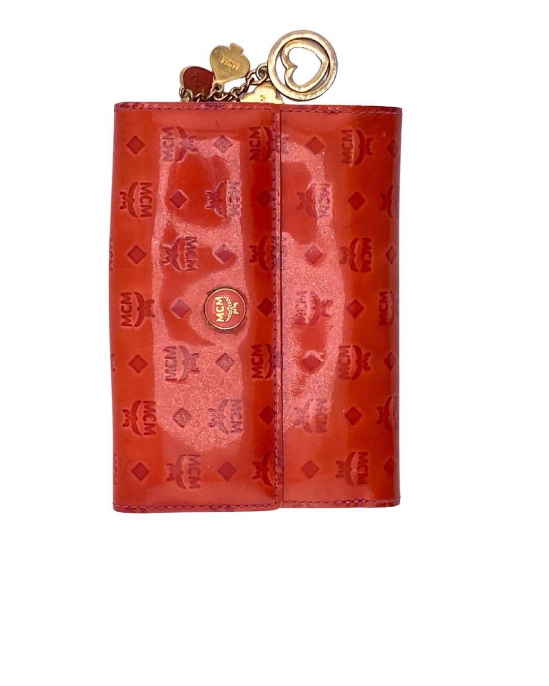 Billetera monogram en charol