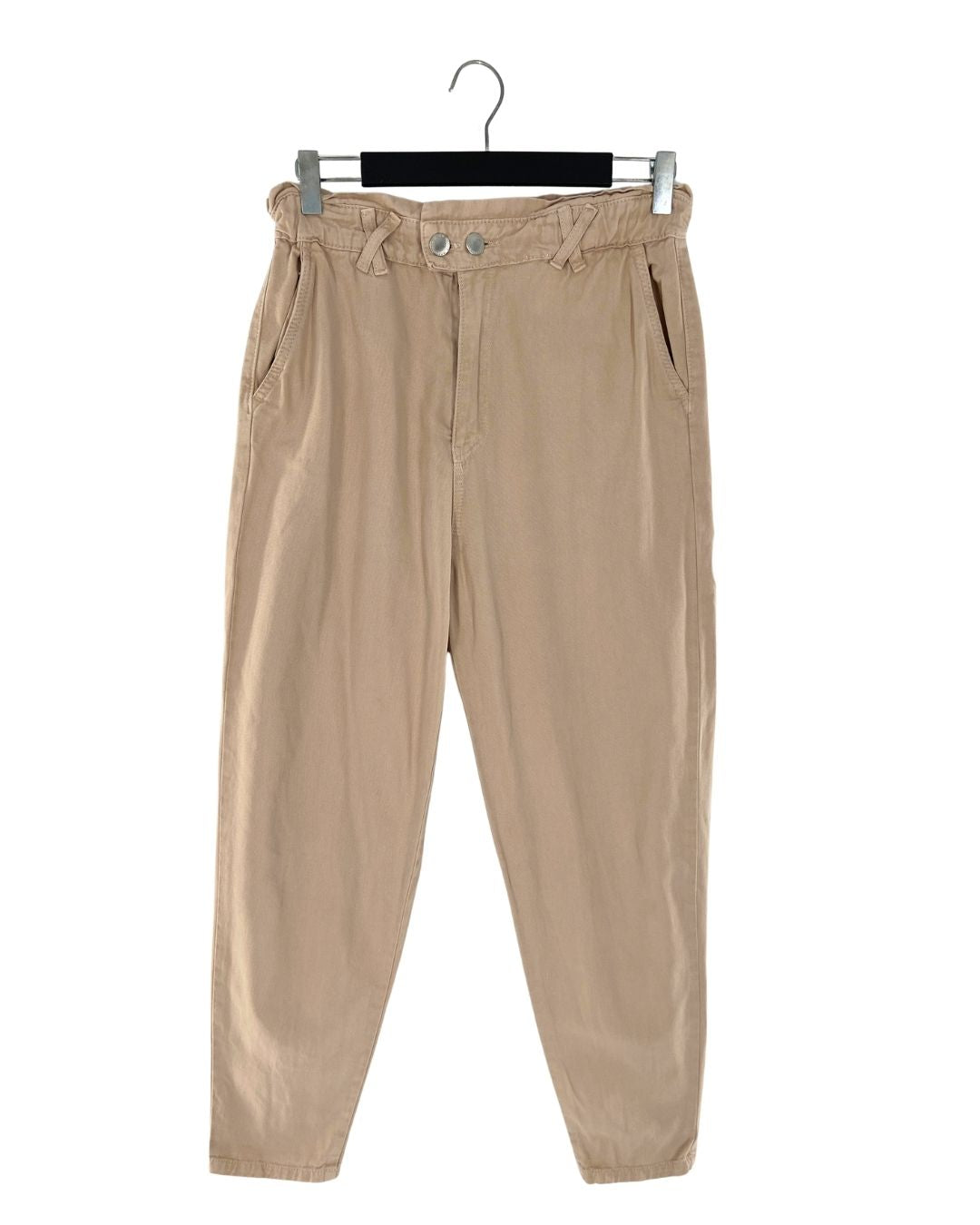 Pantalon encauchado tiro alto