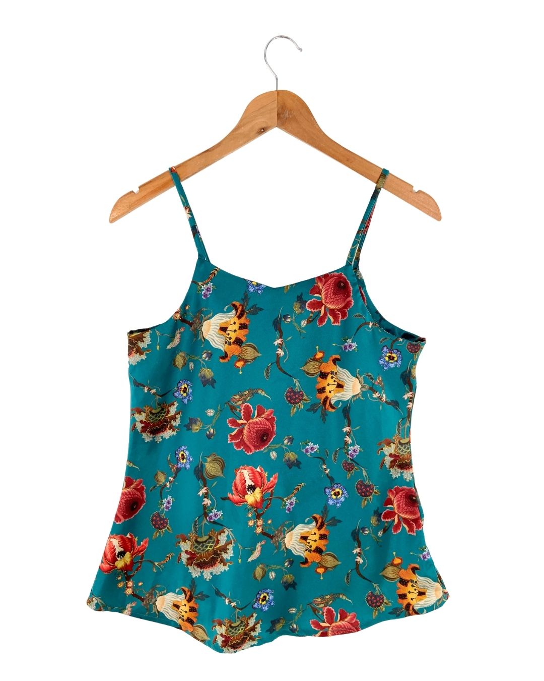 Set de blusa y short satinado